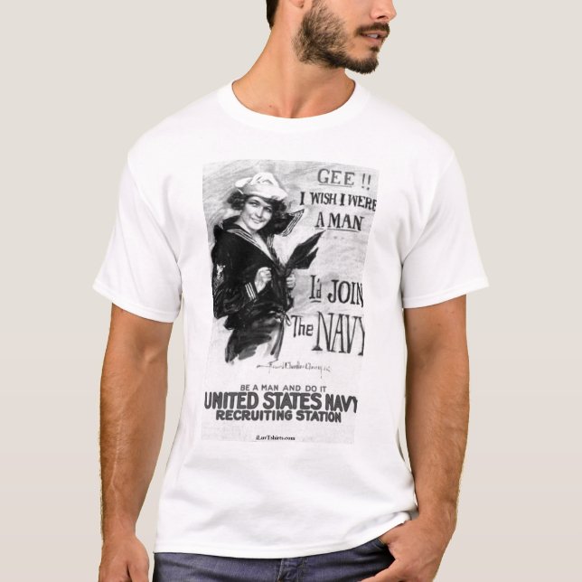 Camiseta Poster de reclutamiento de la marina de guerra (Anverso)