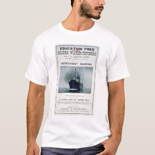 Camiseta Poster de reclutamiento de la marina mercante