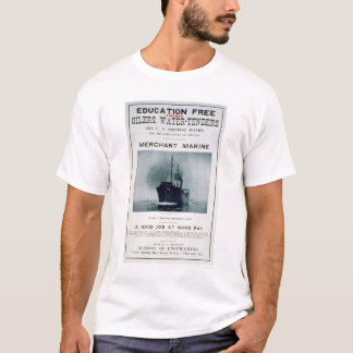 Camiseta Poster de reclutamiento de la marina mercante