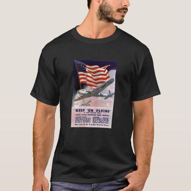 Camiseta Poster de reclutamiento del cuerpo de aire del (Anverso)