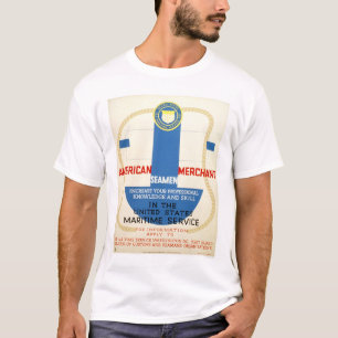 Camiseta Poster de reclutamiento del servicio marítimo -