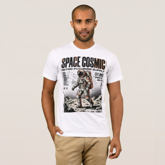 Camiseta Póster de ropa callejera de astronauta retro con e