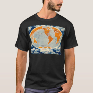 Camiseta Poster de rutas de PanAm World