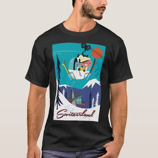 Camiseta Poster de Suiza (Anverso)