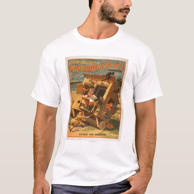 Camiseta Poster de teatro de los planos de McFadden (Anverso)
