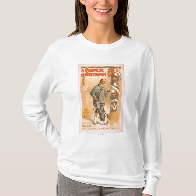 Camiseta Poster de teatro del juego "de una luna de miel (Anverso)