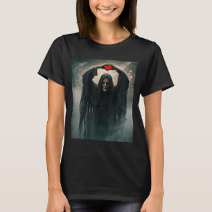 Camiseta Póster de terror espantoso manos corazón fantasma 