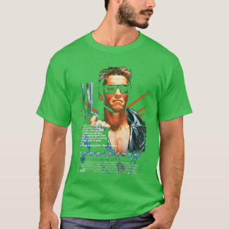 Camiseta Póster de Theerminator Película Retro SciFiimerave