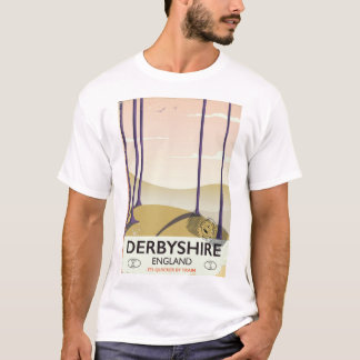 Camiseta Poster de trenes de Derbyshire.