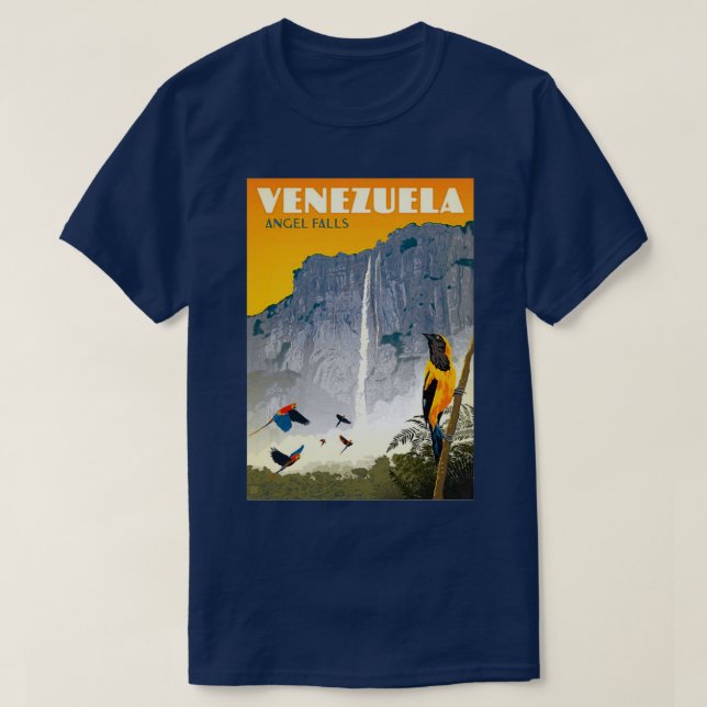 Camiseta Poster de Turismo de la Antigua Venezuela (Diseño del anverso)