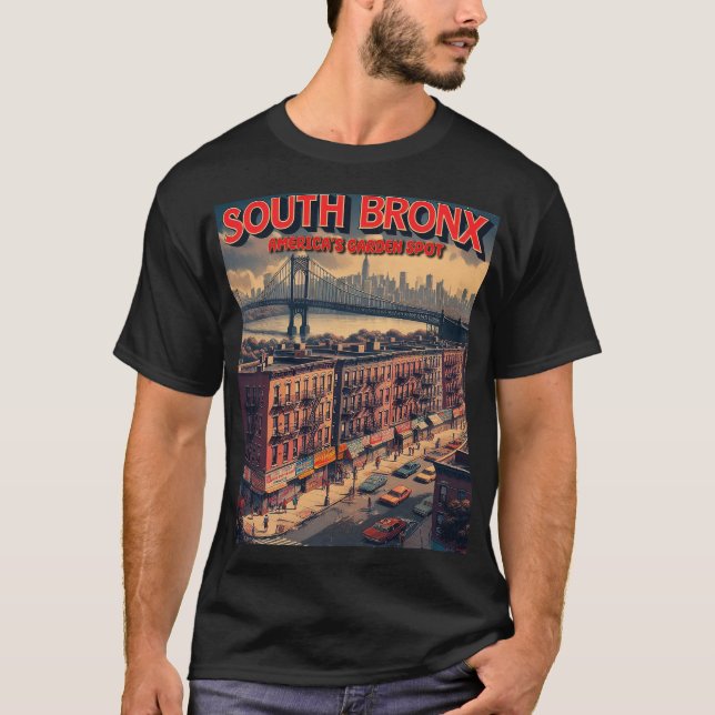 Camiseta Poster de Turismo del Sur del Bronx - Viajes de pa (Anverso)