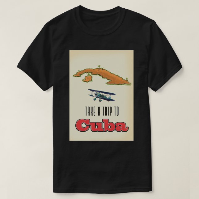 Camiseta Poster de Vacaciones de Cuba (Diseño del anverso)