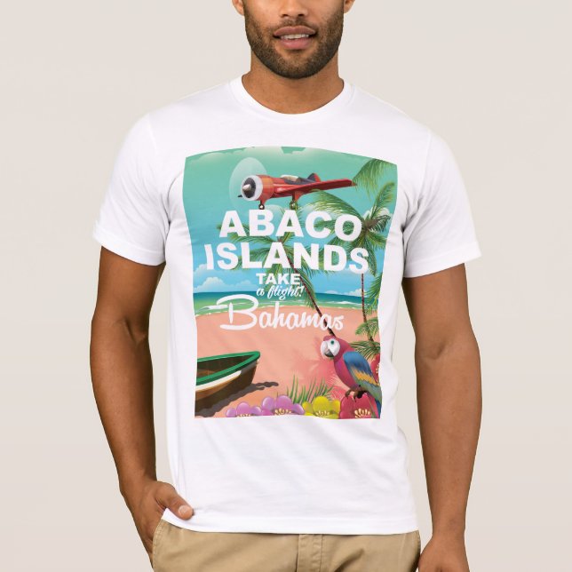 Camiseta Poster de vacaciones de las Islas Abaco (Anverso)