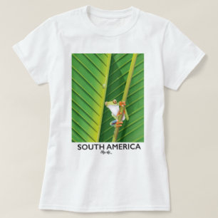 Camiseta Poster de vacaciones de rana arbórea de Sudamérica