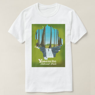 Camiseta Poster de vacaciones del Parque Nacional Yosemite.