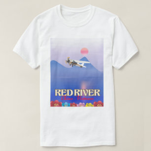 Camiseta Póster de vacaciones del río Rojo Camboya