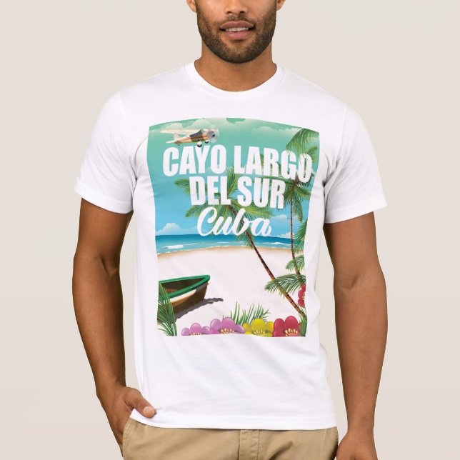 Camiseta Poster de vacaciones en la playa de Cayo Largo del (Anverso)