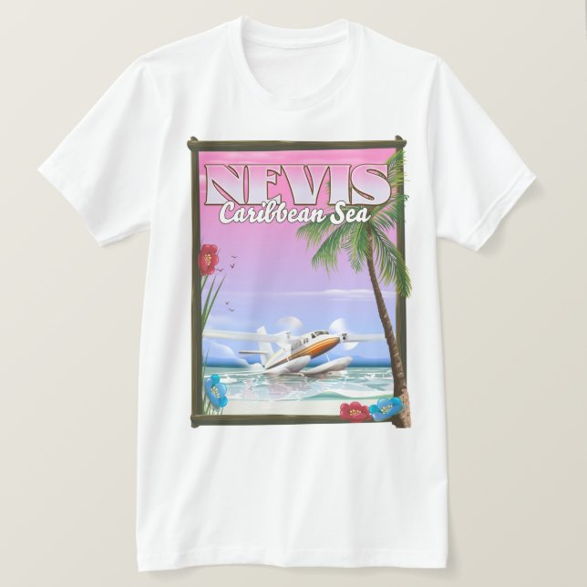 Camiseta Póster de vacaciones en Nevis. (Anverso del diseño)