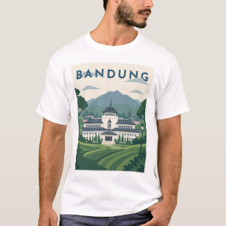 Camiseta Póster de viaje a Bandung Indonesia