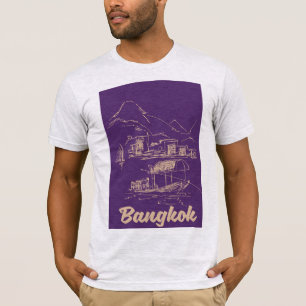 Camiseta Póster de viaje a Bangkok, Tailandia
