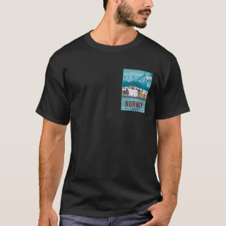 Camiseta Póster de viaje a Bergen Noruega