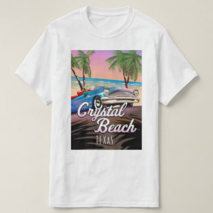 Camiseta Póster de viaje a Crystal Beach Texas