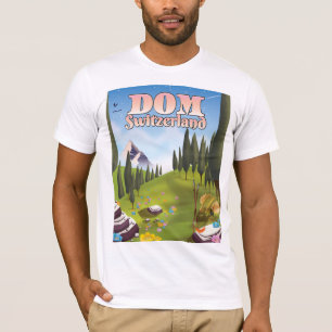 Camiseta Póster de viaje a Dom Suiza