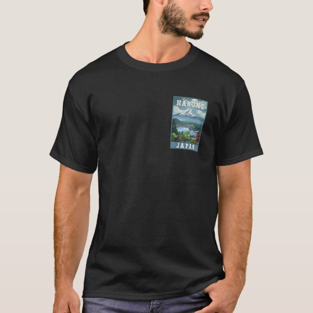 Camiseta Póster de viaje a Hakone Japón (Anverso)
