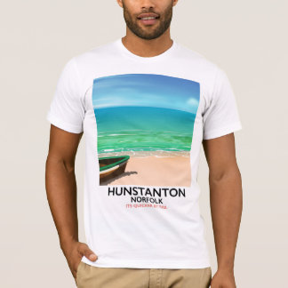 Camiseta Póster de viaje a la playa de Hunstanton Norfolk