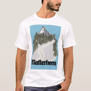 Camiseta Póster de viaje a Matterhorn Suiza