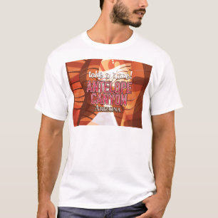 Camiseta Póster de viaje al Cañón del Antílope Arizona.