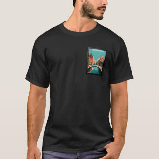 Camiseta Póster de viaje de Amsterdam Holanda