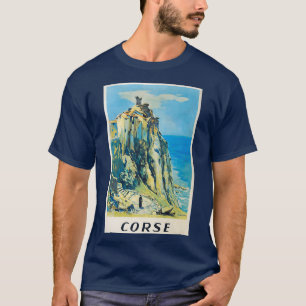 Camiseta Poster de viaje de Corse vintage