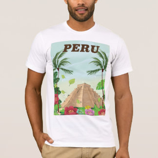 Camiseta Póster de viaje de dibujos animados vintage de Per