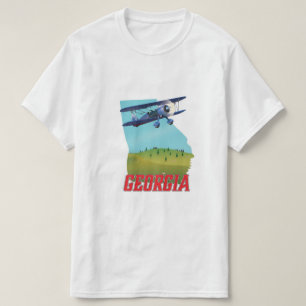 Camiseta Póster de viaje de Georgia Estado EE. UU.,
