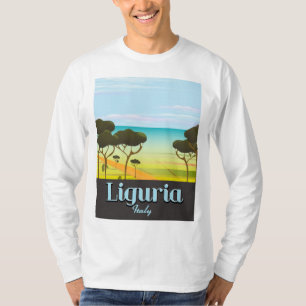 Camiseta Póster de viaje de Liguria Italia