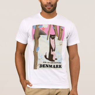 Camiseta Póster de viaje de paisaje de dibujos animados vin