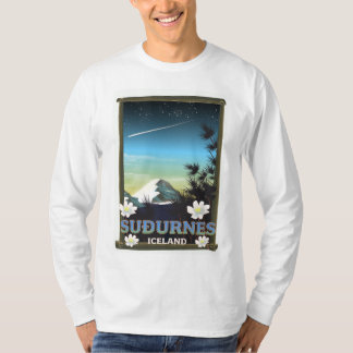 Camiseta Póster de viaje de Suðurnes Islandia