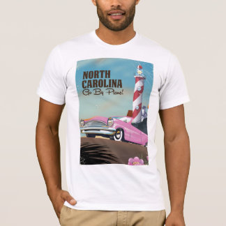 Camiseta Póster de viaje del faro de Carolina del Norte