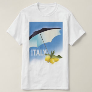 Camiseta Póster de viaje estilo vintage de limones de Itali