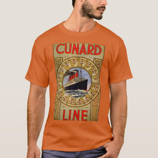 Camiseta Poster de viaje vintage de Cunard Line