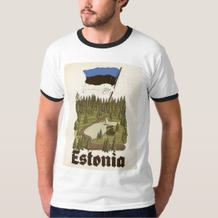 Camiseta Póster de viaje vintage de Estonia