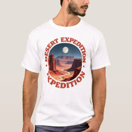 Camiseta Póster de viaje vintage de expedición al desierto