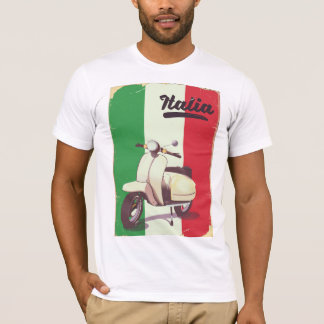 Camiseta Póster de viaje vintage de scooter Italia