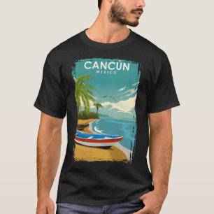 Camiseta Poster de Viajes de Cancún México