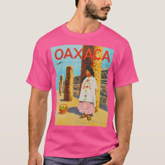 Camiseta Poster de Viajes de Vintage de Oaxaca México