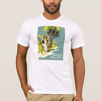 Camiseta Poster de viajes del Pacífico Sur