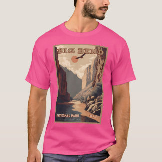 Camiseta Poster de Viajes del Parque Nacional Big Bend