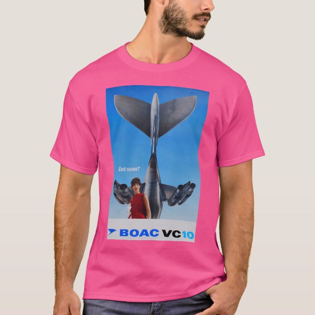 Camiseta Poster de Viajes Vc 10 Vintage (Anverso)