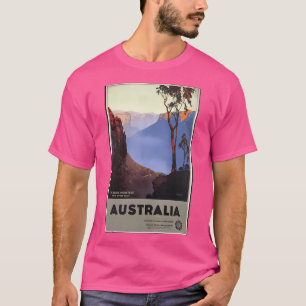 Camiseta Poster de Viajes Vintage Blue Mountains Australia